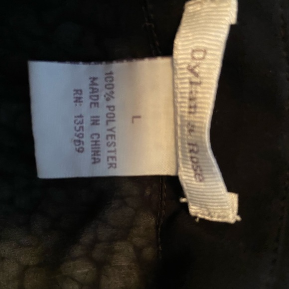 Ladies black blouse retro size large Dylan & Rose Long Sleeve - Picture 6 of 8